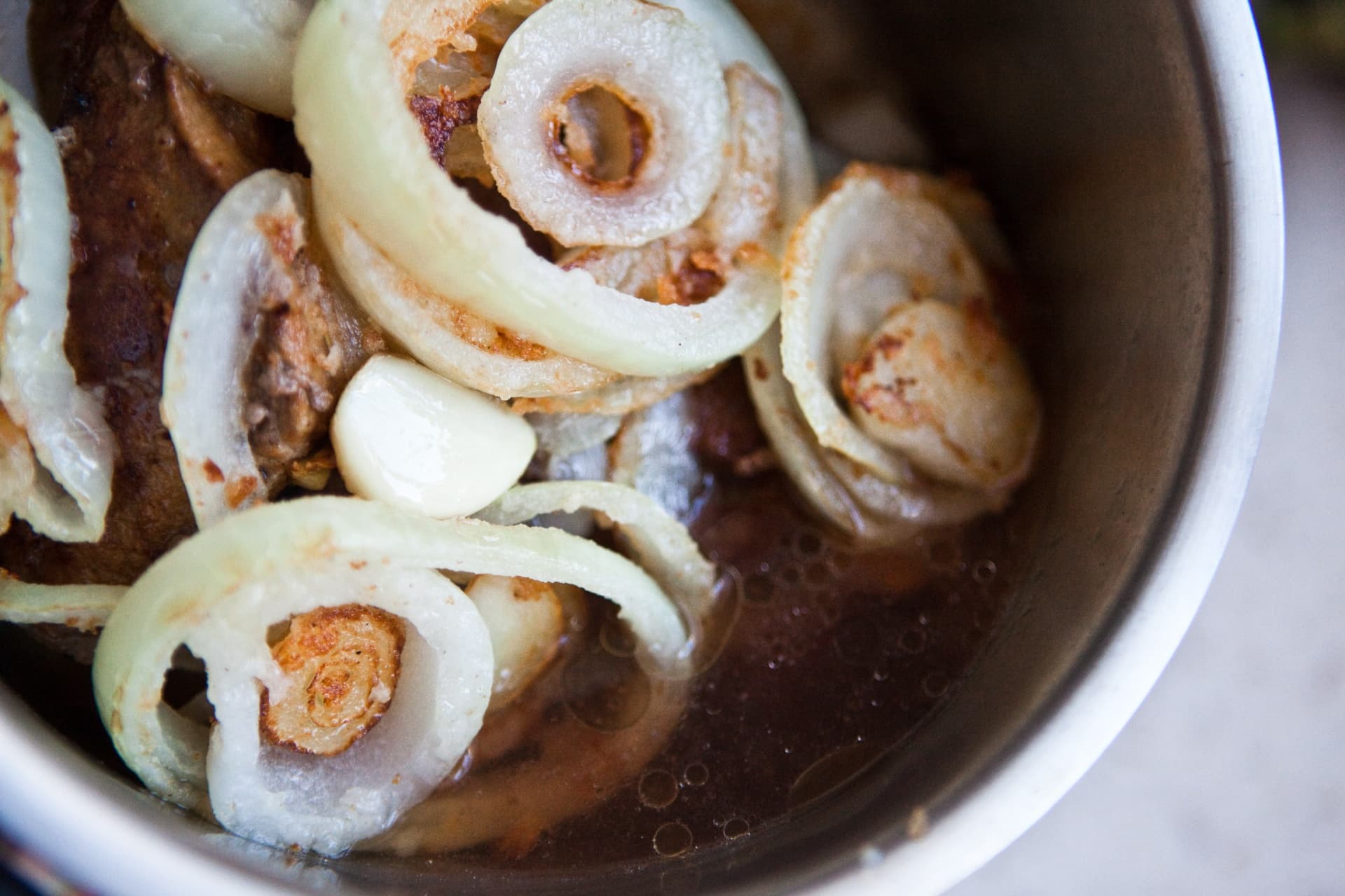 Liver Stew with Sour Cream