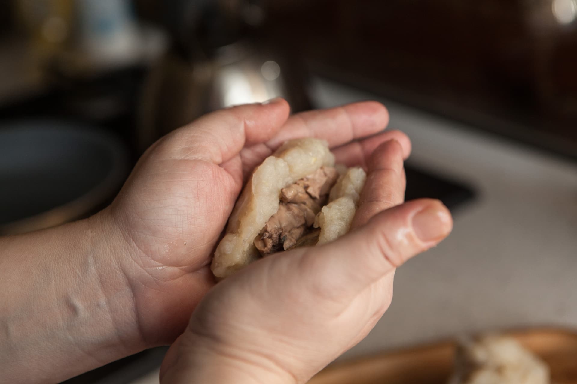 Fish Burgers Stuffed with Cod Liver