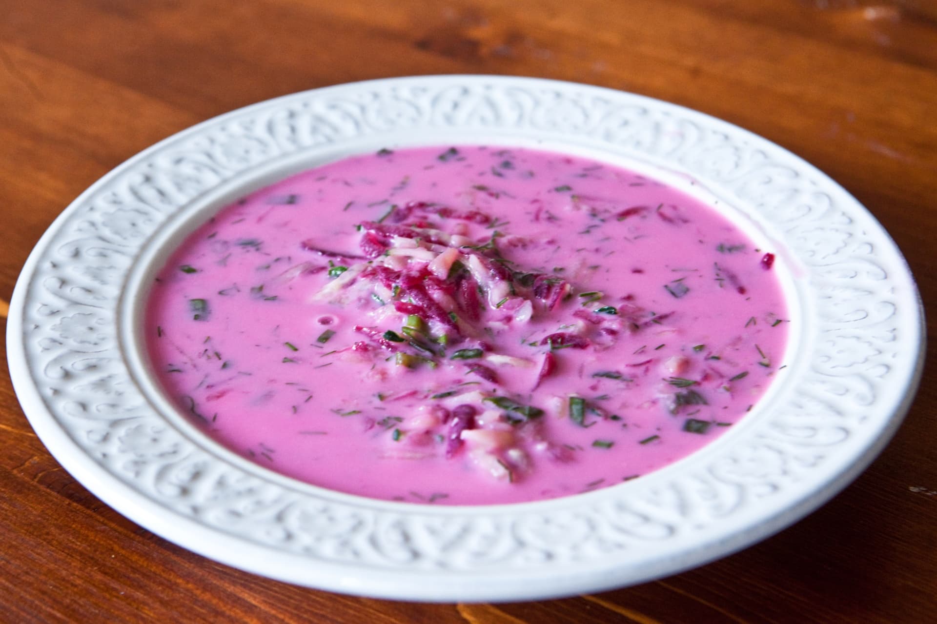 Cold Borsch with Kefir (Buttermilk)