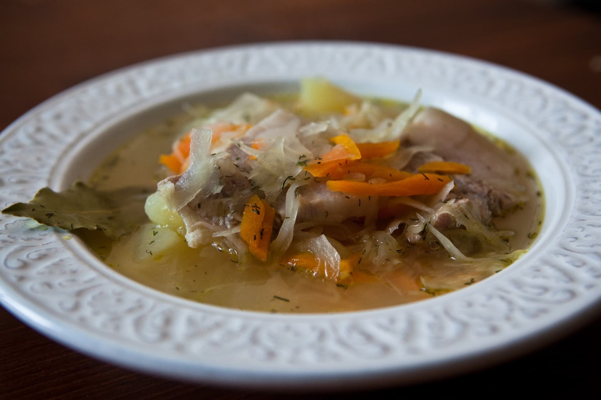 Sauerkraut Schi (Russian Traditional Soup)