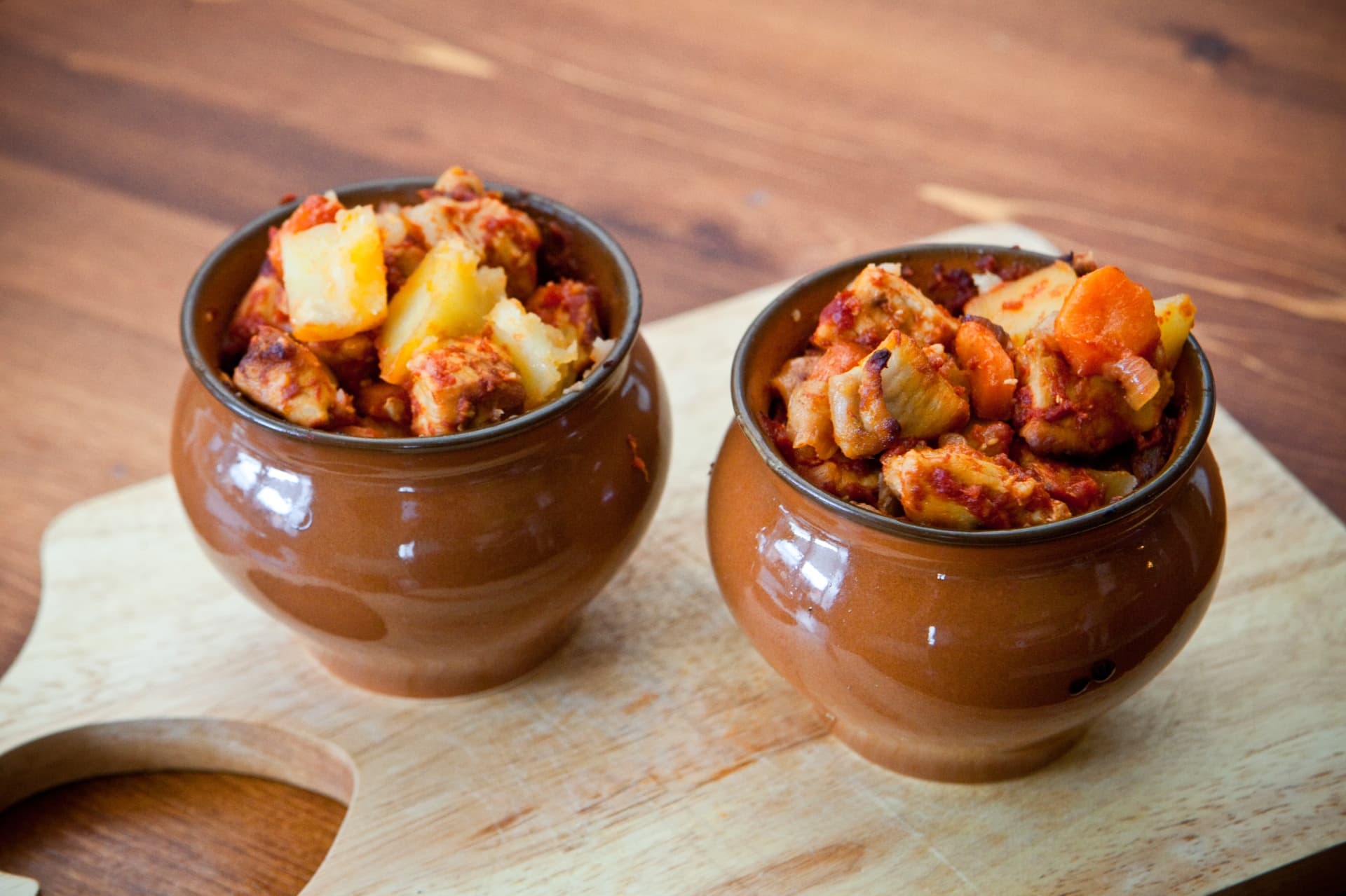 Pork Stew in Clay Pots