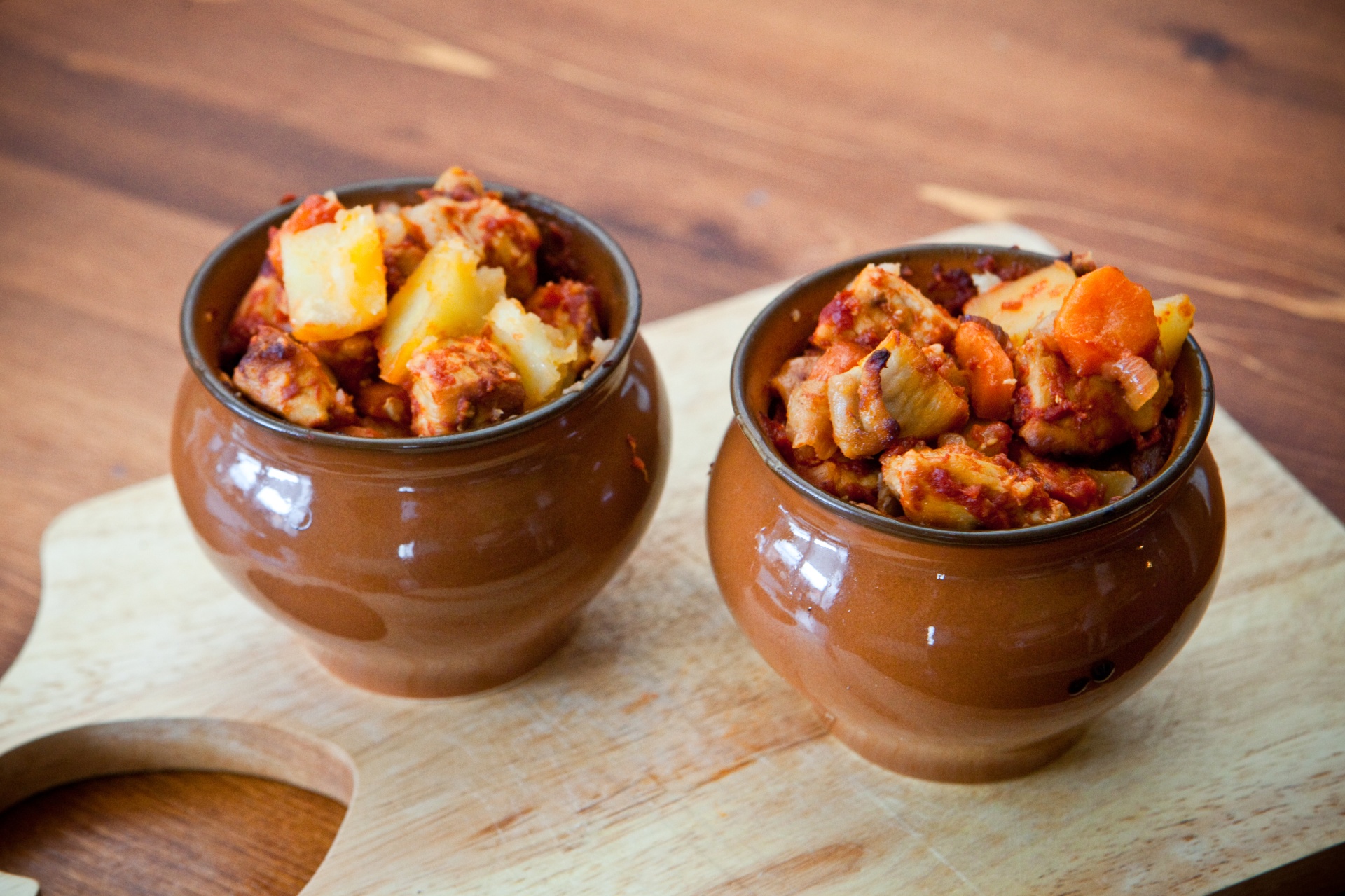 Pork Stew in Clay Pots
